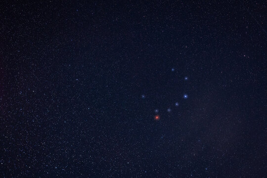 T Coronae Borealis, T CrB, tcrb, star, Corona Borealis, constellation, blaze star, binary star, recurrent nova, location, in the sky, precise, accurate, northern crown, marked in red