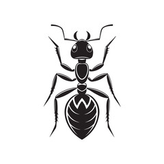 ant vector silhouette clip art logo illustration