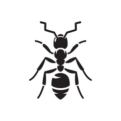 ant vector silhouette clip art logo illustration