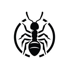 ant vector silhouette clip art logo illustration