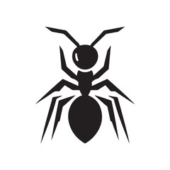 ant vector silhouette clip art logo illustration