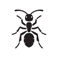 ant vector silhouette clip art logo illustration