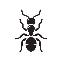 ant vector silhouette clip art logo illustration