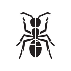 ant vector silhouette clip art logo illustration