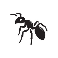 ant vector silhouette clip art logo illustration