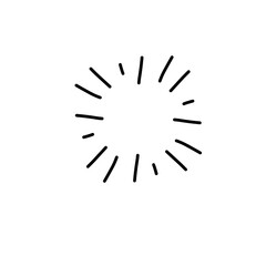 Fototapeta premium Doodle Sketch Starburst 