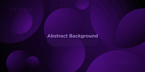 Abstract dark purple overlap circle background. Simple and trendy pattern design. Eps10 vector
