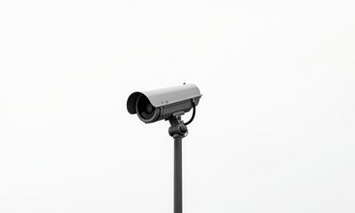 Security Camera on White Background - Minimalism