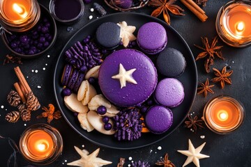 Dark & enchanting dessert display