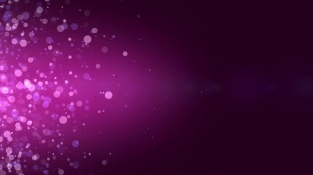 Particles Flying on Pink Background 4K 32bit Apple ProRes Loop Animation
