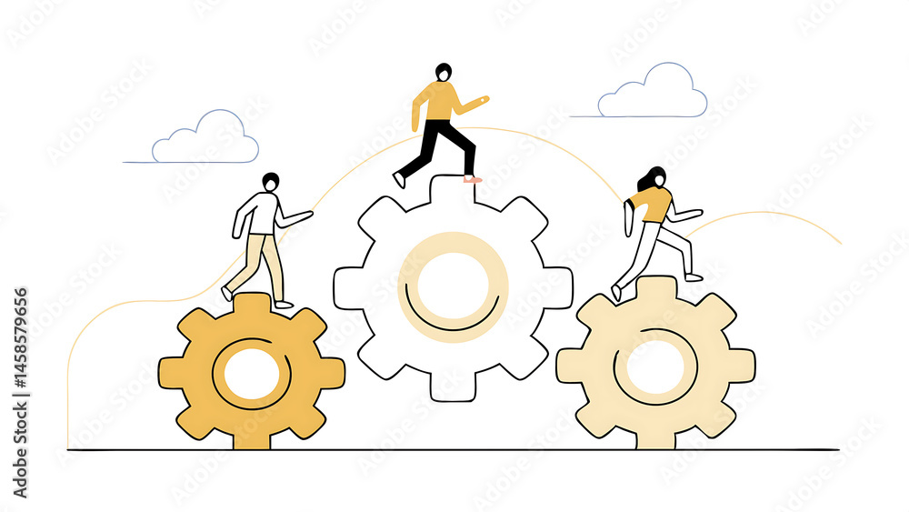 Poster organization efficiency development and workflow business strategy to make team success company syst