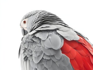 Fototapeta premium African grey parrot