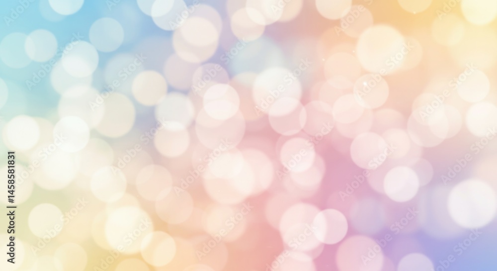 Aufkleber soft bokeh pastel gradient overlay background with sparkling light effects