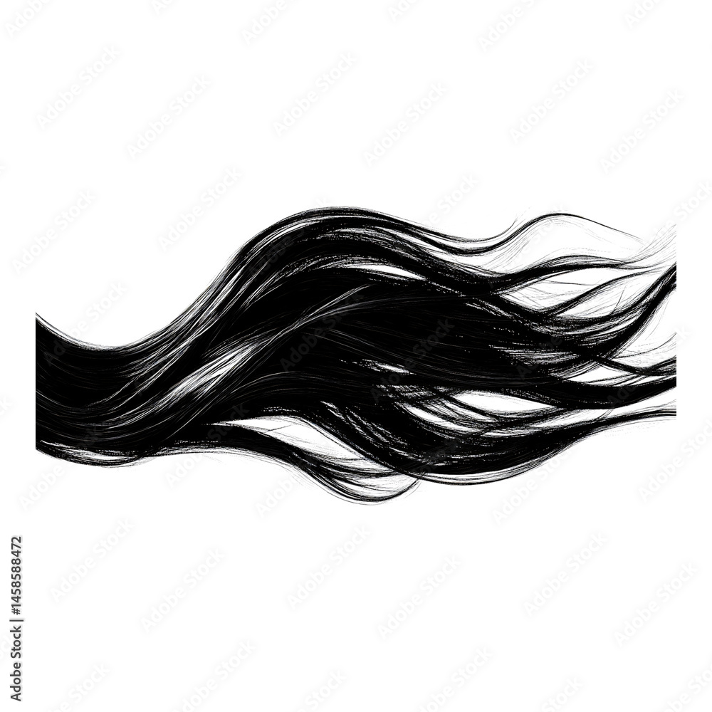 Aufkleber abstract wave lines design element for backgrounds or overlays