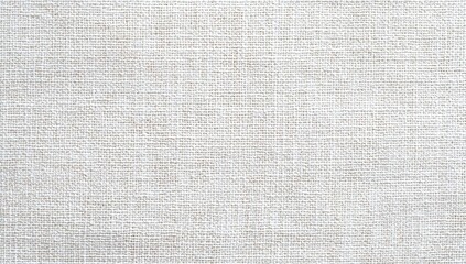 Fototapeta premium Close-up of a light gray woven fabric texture with a subtle, natural linen pattern.