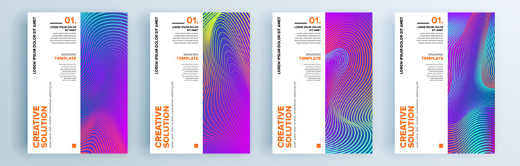 Modern abstract covers set, minimal covers design. Colorful geometric background, vector illustration.