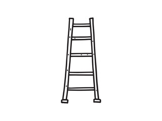 Ladder Stabilizer Clean Line Icon Set