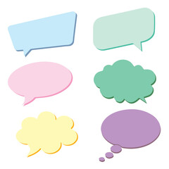 blank speech bubble collection