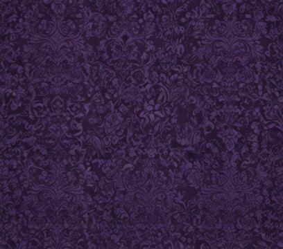 Deep purple gothic damask, velvety texture, repeating floral,  repeat,  floral wallpaper
