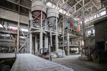 Industrial production of aerated concrete blocks, AAC blocks (Autoclaved aerated concrete), Fly ash...
