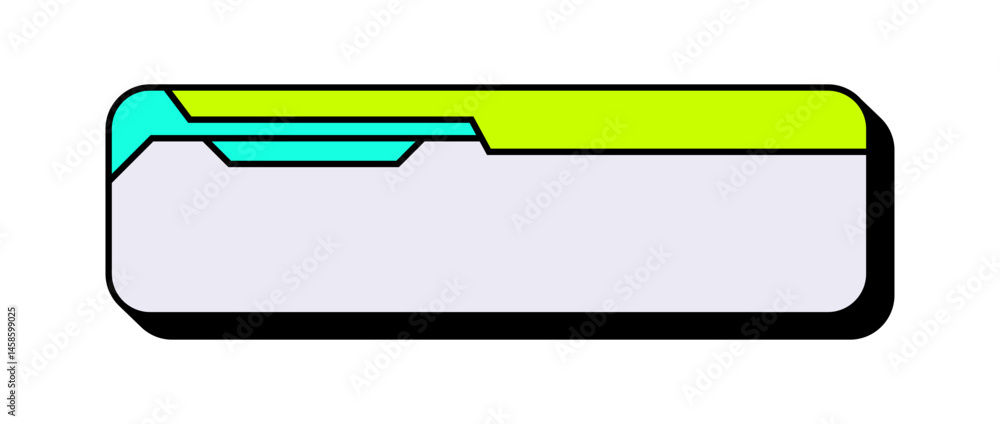 Aufkleber futuristic lower third graphic design. modern lower third interface banner. scifi style lower third 