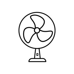 Fan icon isolate on white background.