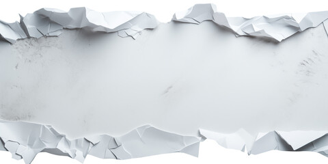 Obraz premium torn paper background Torn White Paper Texture Background Ripped Edge Blank Space Design Element Craft