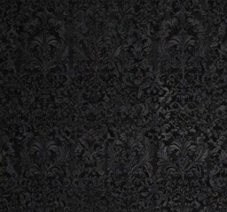 Seamless gothic wallpaper, black floral damask , design, damask, elegant