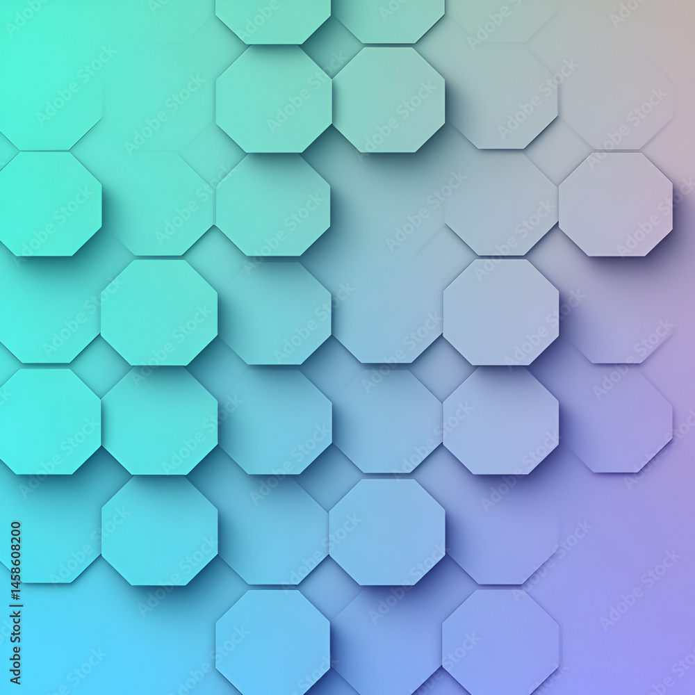 Poster dynamic hexagonal pattern design digital art graphic design modern aesthetic abstract view creative 