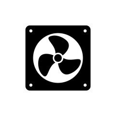 Fan icon isolate on white background.