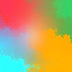 Fototapeta premium Vibrant swirls of colors blend seamlessly, creating a dynamic and energetic composition. Bright hues of red, green, blue, and yellow evoke a sense of liveliness and creativity.