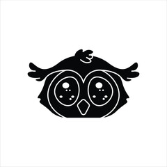 Owl Head Animal Silhouette Icon