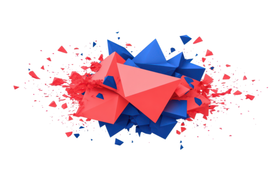 Abstract geometric shapes in vibrant colors (1)