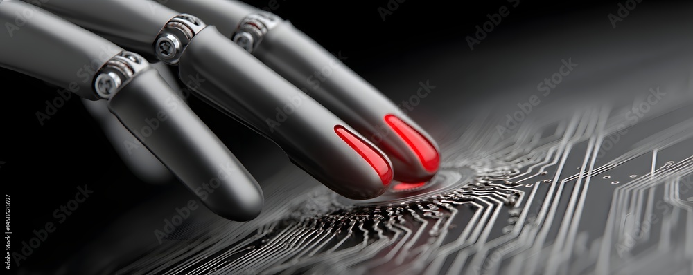 Poster editorial style illustration of a machine learning process featuring artificial intelligence, deep d