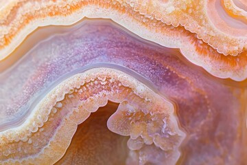 Natural Elegance: Macrophotograph of Laguna Agate&rsquo;s Intricate Structure