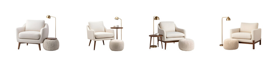 Contemporary living room furniture and home decor design