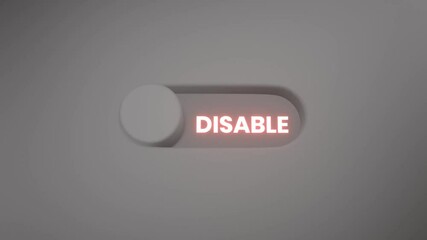 animation of button switching mode from enable to disable