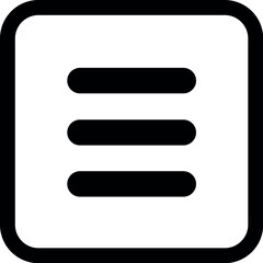 Obraz premium Ícones de Menu Minimalistas em Estilo Flat – UI/UX, Web e Mobile, perfeitos para interfaces de usuário (UI/UX), design de aplicativos mobile, web - Minimalist Menu Icons in Flat Style – UI/UX, Web