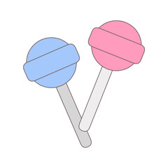 Cute lolipop illustration 