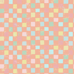 Seamless large checkered repeating pattern for wrapping paper, bedding, home design and other design projects in futuristic aesthetics and retro futurism