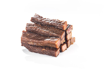 Dried beef jerky, beef strips