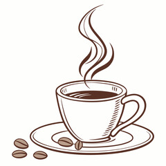 coffee cup
, white background