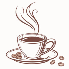 coffee cup
, white background