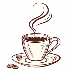 coffee cup
, white background