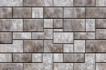 Naklejka premium Gray stone rectangular wall tiles