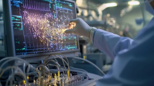 A Diagnostic Test Being Conducted In A High-Tech Laboratory, Showcasing The Accuracy And Efficiency Of Modern Medicine.