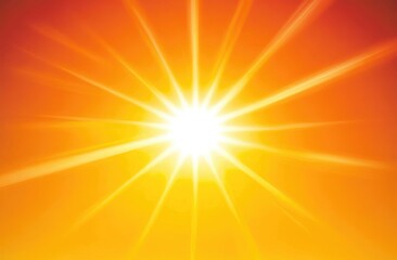 Obraz premium Bright sunburst, radiating light