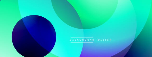 Abstract fluid shapes, vibrant turquoise, blue hues. Gradient colors blend, creating dynamic visual effect. Modern design element.