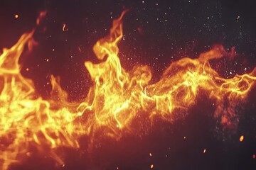 Fiery Abstract Flames