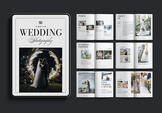 Digital Weldding Photobook Layout